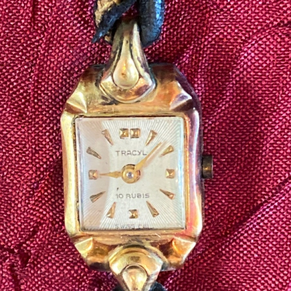 Rare Vintage Ladies Gold-plated German Wristwatch